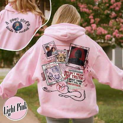 A Good Girl’s Guide To Murder Hoodie, Detective Hoodie, Book Lover Hoodie, Bookish Era Clothing, Gift for Reader, Bookish Charms, AGGGTM Series