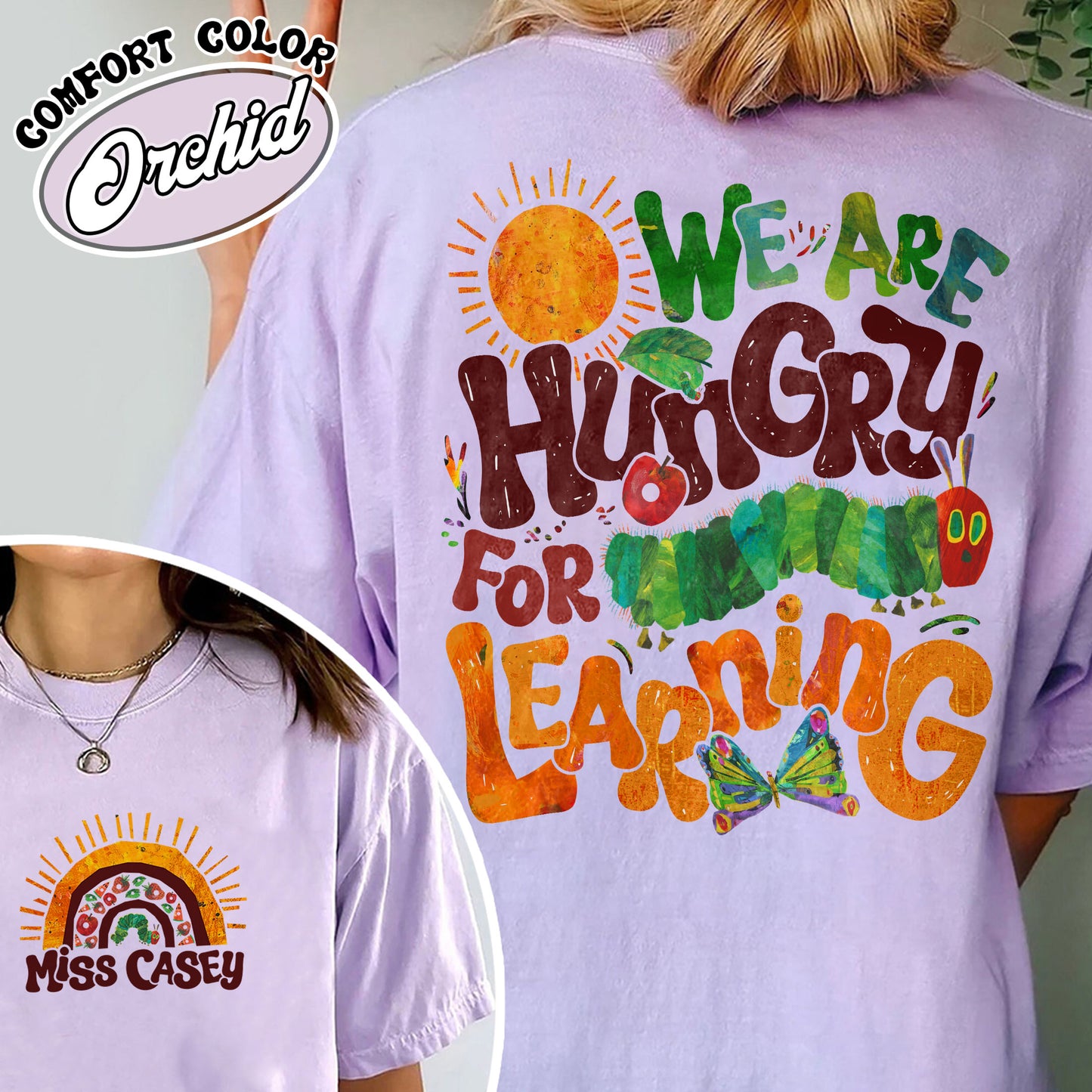 We Are Hungry For Knowledge Comfort Colors Shirt, Back To School T-shirt, 1st Day Of School, Book Lover T-shirt, Funny Teacher T-shirt