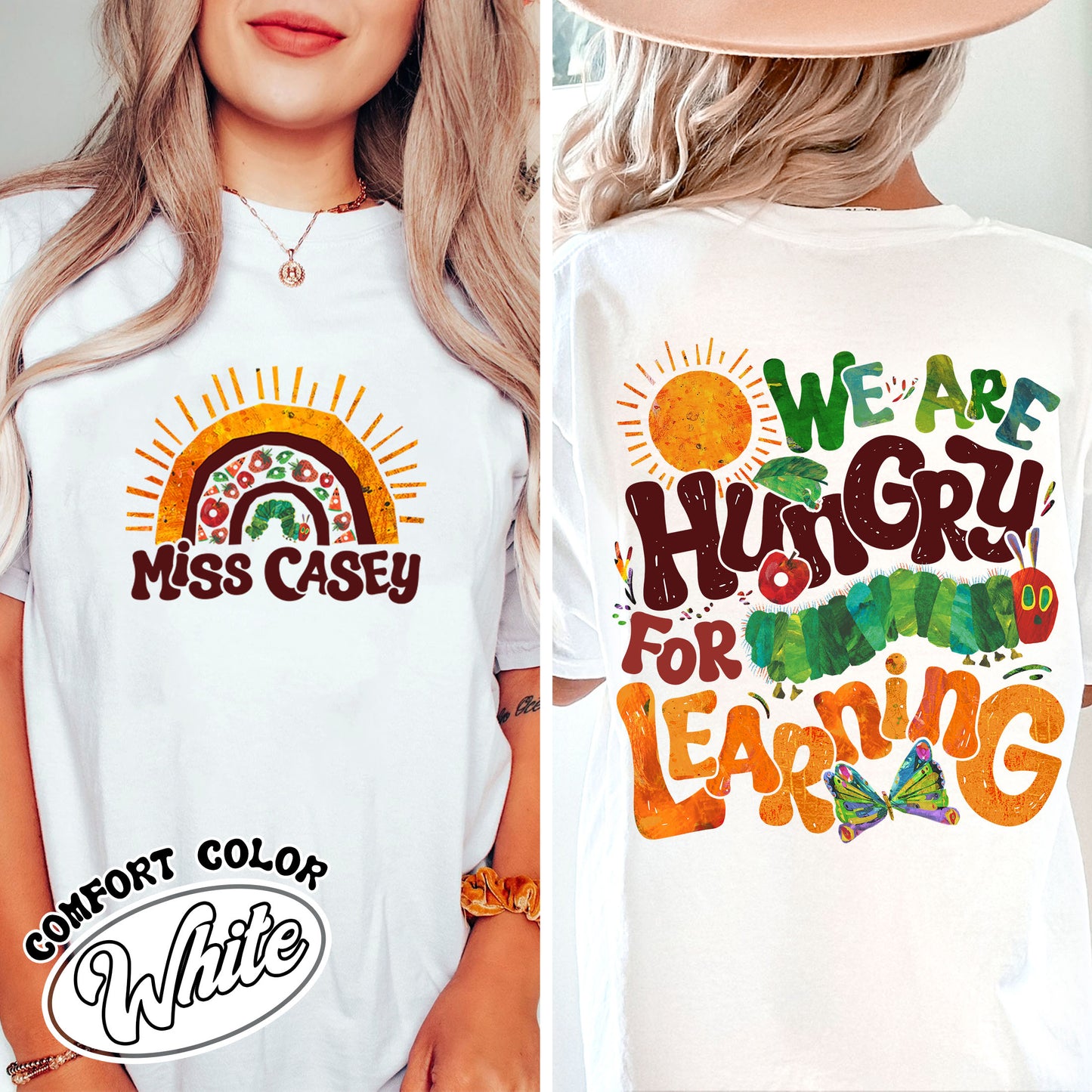 We Are Hungry For Knowledge Comfort Colors Shirt, Back To School T-shirt, 1st Day Of School, Book Lover T-shirt, Funny Teacher T-shirt