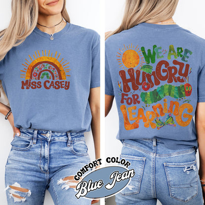 We Are Hungry For Knowledge Comfort Colors Shirt, Back To School T-shirt, 1st Day Of School, Book Lover T-shirt, Funny Teacher T-shirt