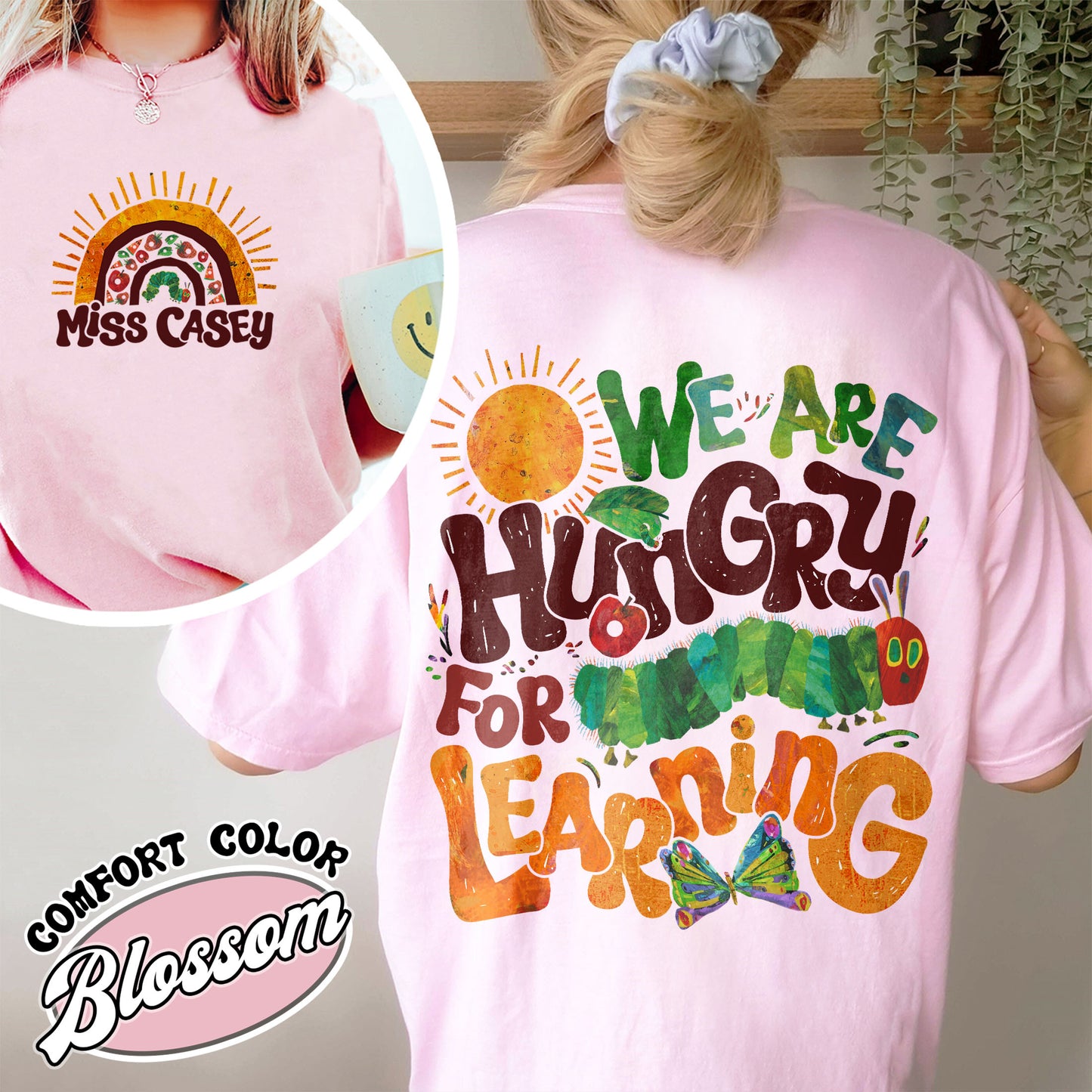 We Are Hungry For Knowledge Comfort Colors Shirt, Back To School T-shirt, 1st Day Of School, Book Lover T-shirt, Funny Teacher T-shirt