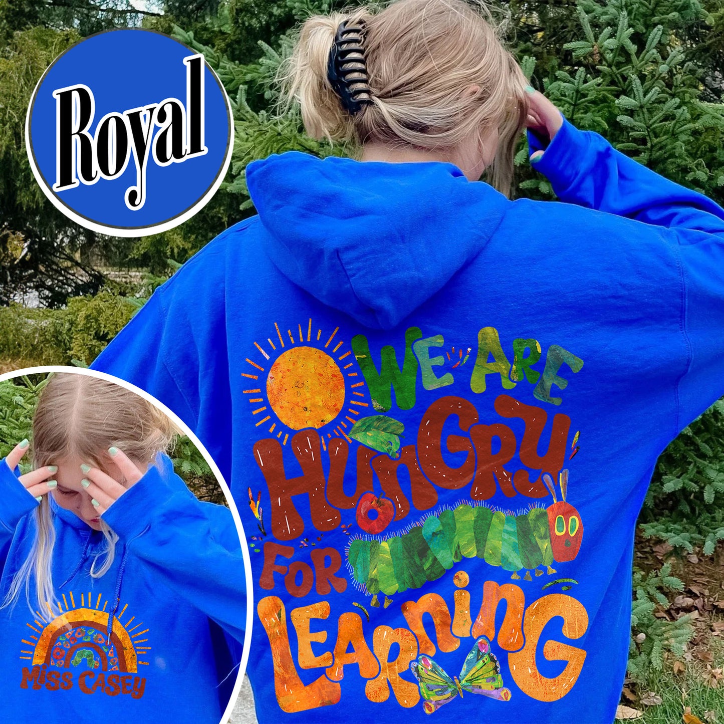 Back to School Hoodie, We Are Hungry for Knowledge Hoodie, 1st Day of School Hoodie