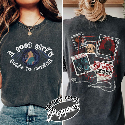 A Good Girl’s Guide To Murder Shirt, Detective Shirt, Book Lover Shirt, Bookish Era Clothing, Gift for Reader, Bookish Charms, AGGGTM Series