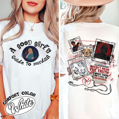 A Good Girl’s Guide To Murder Shirt, Detective Shirt, Book Lover Shirt, Bookish Era Clothing, Gift for Reader, Bookish Charms, AGGGTM Series