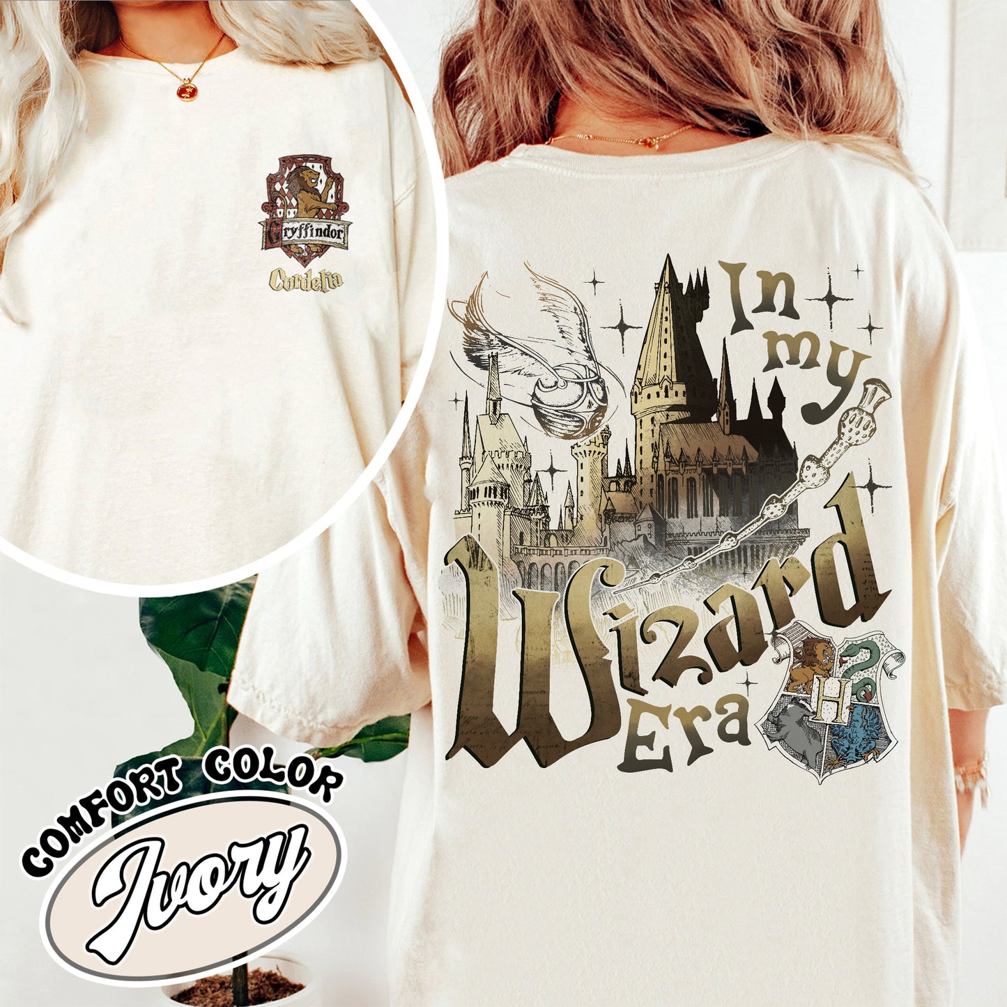 Custom Wizard Houses Shirt, Wizard School House Shirt, Wizard House Shirt, HP Shirt, Fantasy Wizard Shirt, in My Wizard Era Shirt, Wizard Era