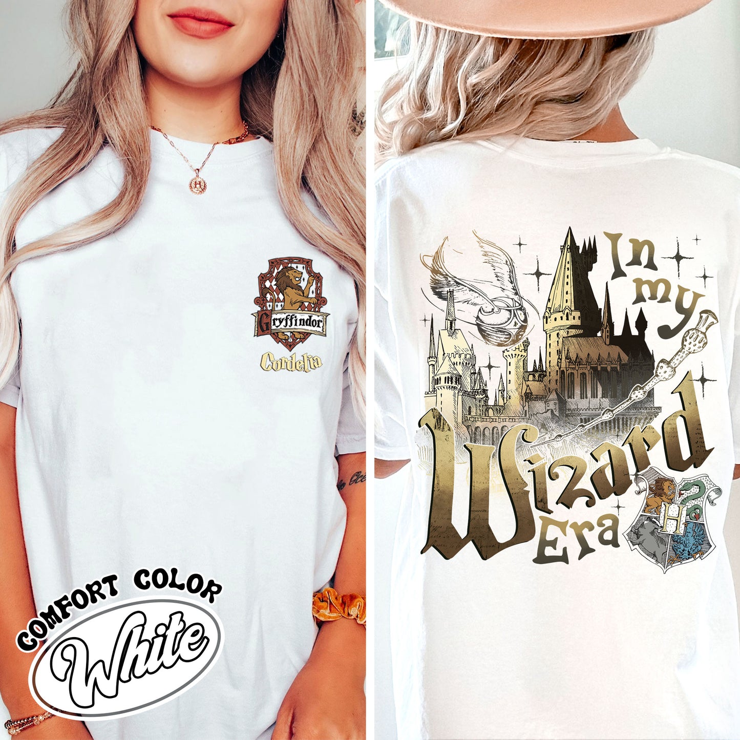 Custom Wizard Houses Shirt, Wizard School House Shirt, Wizard House Shirt, HP Shirt, Fantasy Wizard Shirt, in My Wizard Era Shirt, Wizard Era