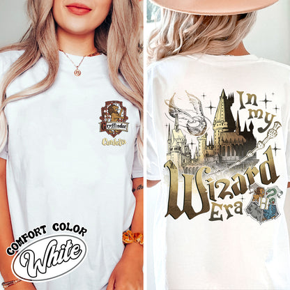 Custom Wizard Houses Shirt, Wizard School House Shirt, Wizard House Shirt, HP Shirt, Fantasy Wizard Shirt, in My Wizard Era Shirt, Wizard Era