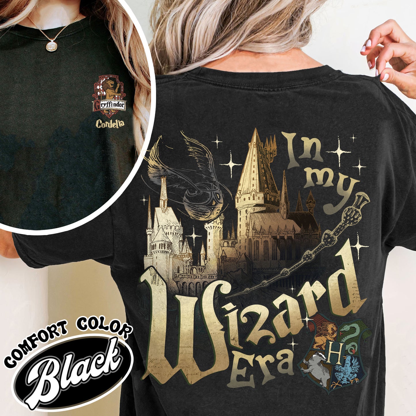 Custom Wizard Houses Shirt, Wizard School House Shirt, Wizard House Shirt, HP Shirt, Fantasy Wizard Shirt, in My Wizard Era Shirt, Wizard Era