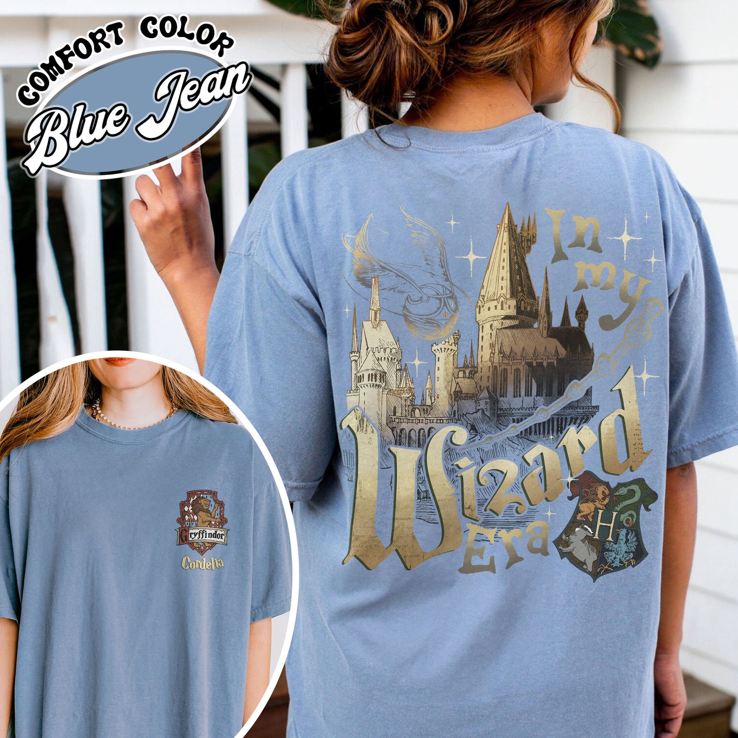 Custom Wizard Houses Shirt, Wizard School House Shirt, Wizard House Shirt, HP Shirt, Fantasy Wizard Shirt, in My Wizard Era Shirt, Wizard Era