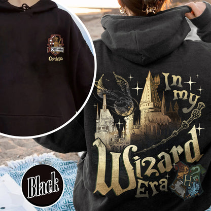 Harry Potter Hoodie, Custom Wizard Houses Hoodie, Wizard School House Hoodie, Fantasy Wizard Hoodie