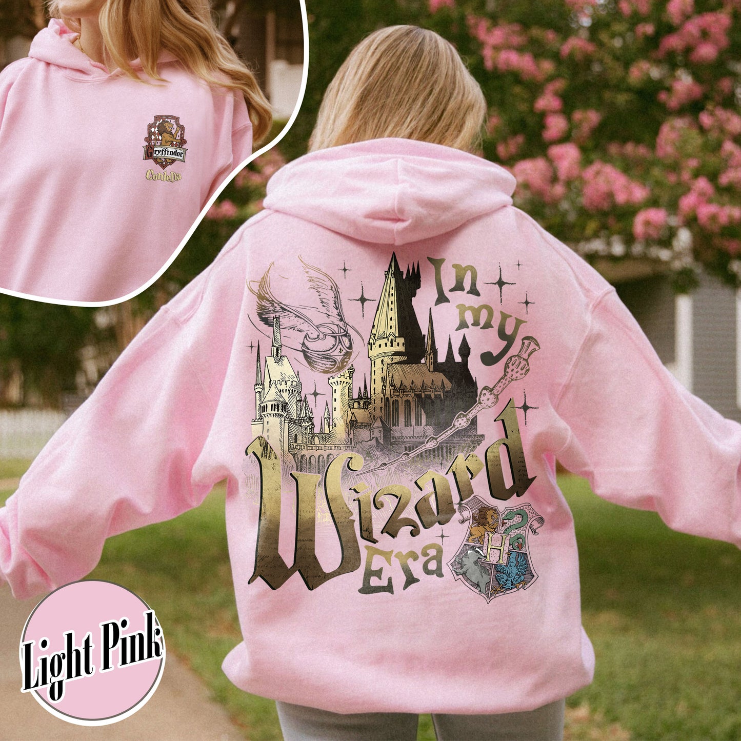 Harry Potter Hoodie, Custom Wizard Houses Hoodie, Wizard School House Hoodie, Fantasy Wizard Hoodie