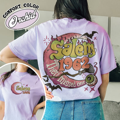 Salem 1692 Comfort Colors Shirt, Retro Style Halloween Tee, Salem Witches Shirt, Spooky Shirt For Her, Witch Shirt, Halloween Party Shirt