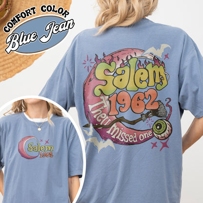 Salem 1692 Comfort Colors Shirt, Retro Style Halloween Tee, Salem Witches Shirt, Spooky Shirt For Her, Witch Shirt, Halloween Party Shirt