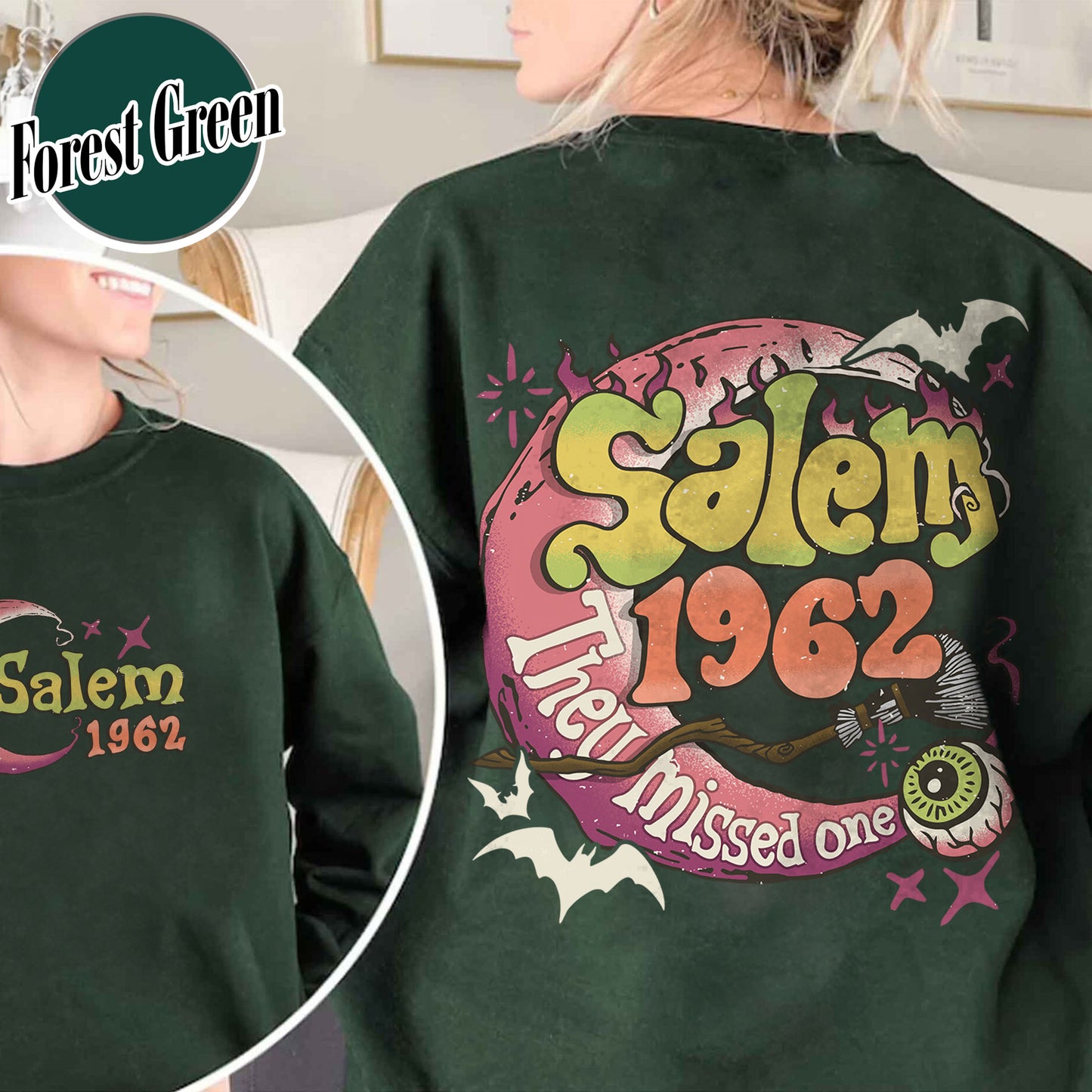 Halloween Sweatshirt, Salem 1692 Sweatshirt, Spooky Sweatshirt, Salem Witches Sweatshirt, Witch Sweatshirt