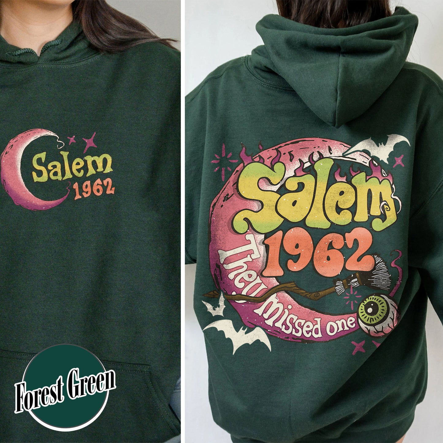 Halloween Hoodie, Salem 1692 Hoodie, Spooky Hoodie, Salem Witches Hoodie, Witch Hoodie