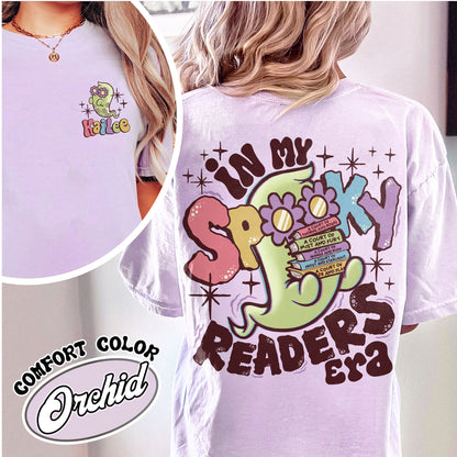 In My Spooky Readers Era Comfort Colors Shirt, Bookish Halloween Tee, Funny Reader Book Addict, Bookish Gift For Her, Dark Romance, Book Lover