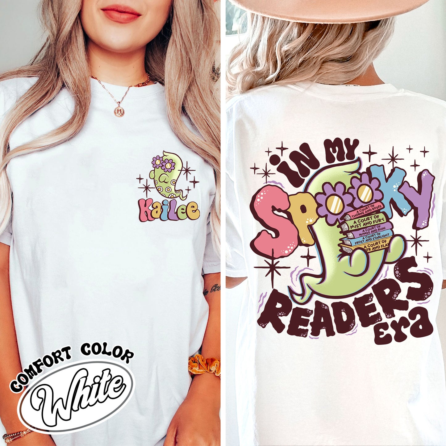 In My Spooky Readers Era Comfort Colors Shirt, Bookish Halloween Tee, Funny Reader Book Addict, Bookish Gift For Her, Dark Romance, Book Lover