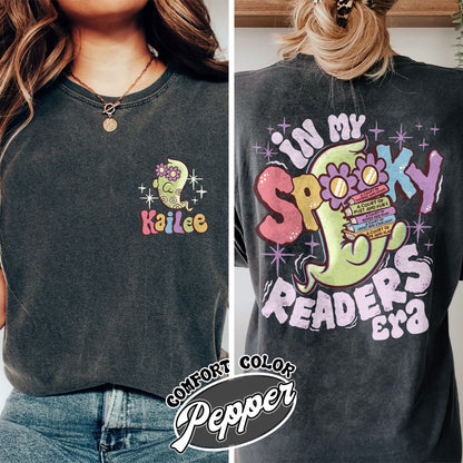 In My Spooky Readers Era Comfort Colors Shirt, Bookish Halloween Tee, Funny Reader Book Addict, Bookish Gift For Her, Dark Romance, Book Lover