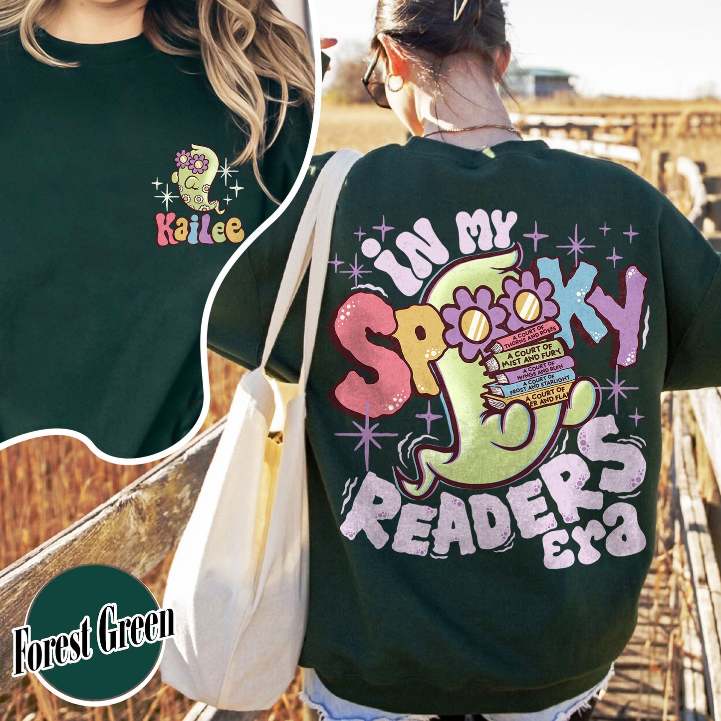 Bookish Sweatshirt, in My Spooky Reader Era Sweatshirt, Halloween Sweatshirt, Funny Reader Book Addict Sweatshirt
