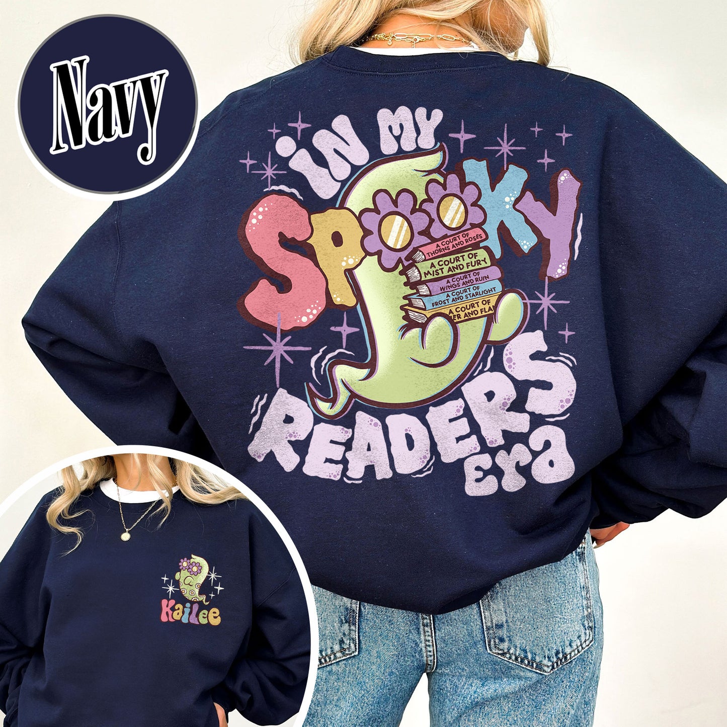 Bookish Sweatshirt, in My Spooky Reader Era Sweatshirt, Halloween Sweatshirt, Funny Reader Book Addict Sweatshirt