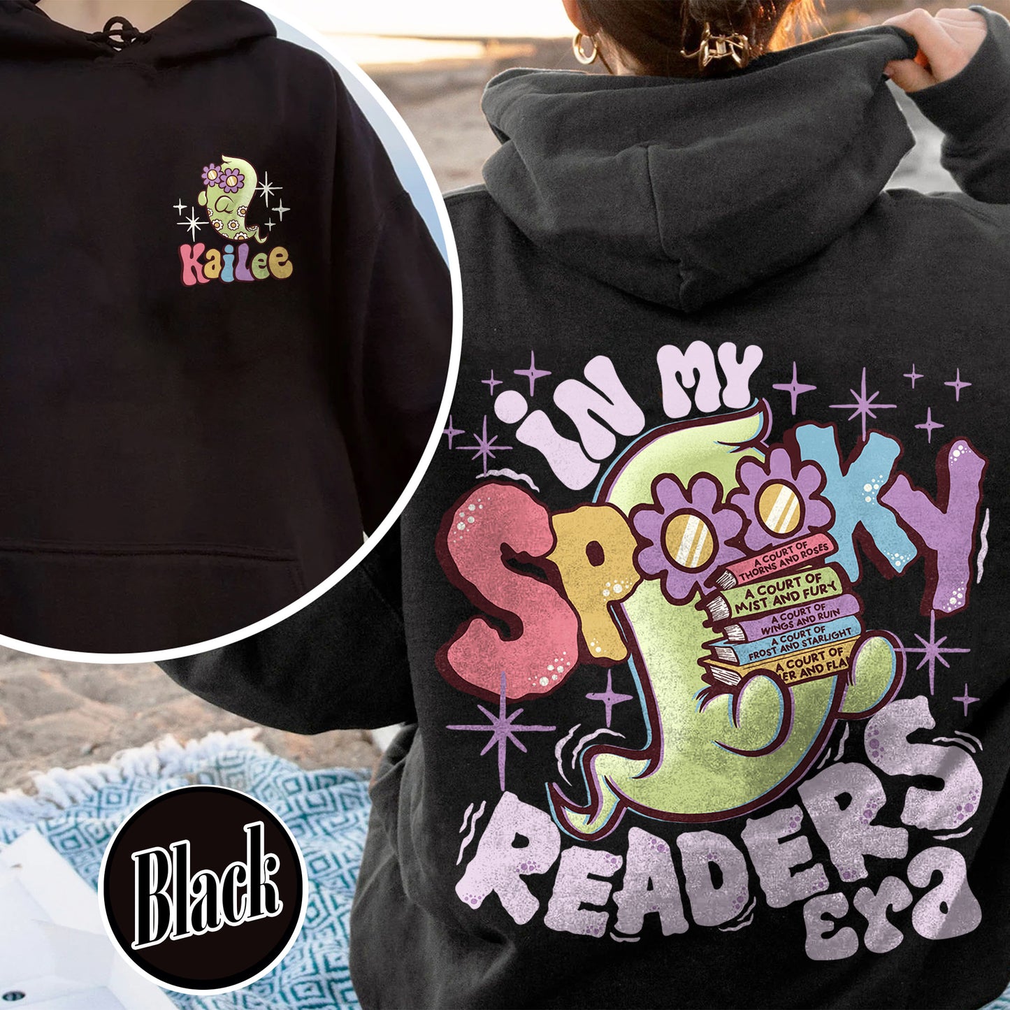 Bookish Hoodie, in My Spooky Reader Era Hoodie, Halloween Hoodie, Funny Reader Book Addict Hoodie