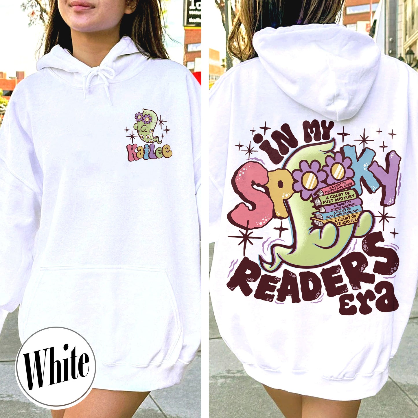 Bookish Hoodie, in My Spooky Reader Era Hoodie, Halloween Hoodie, Funny Reader Book Addict Hoodie