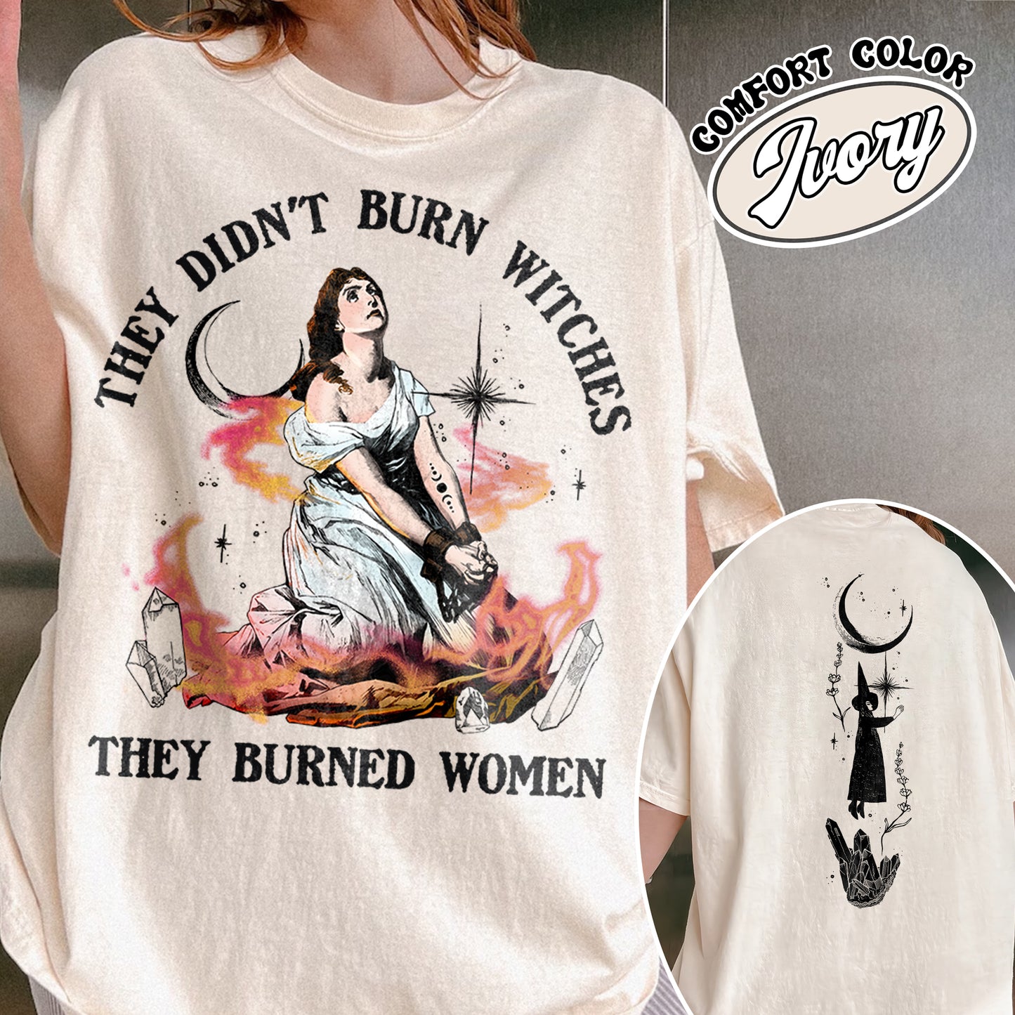 They Didn’t Burn Witches They Burned Women Shirt, Girls Will Be Girls They Didn’t Burn Witches, Funny Witch Shirt, Halloween Women Shirt