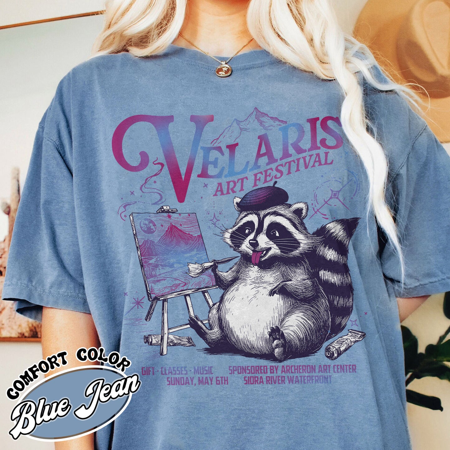 Velaris Art Festival Shirt,Velaris Acotar Shirt,Night Court,Feyre Archeron,Nesta,Rhysand,Raccoon Drawing Shirt,Bookish Shirt,Velaris Shirt