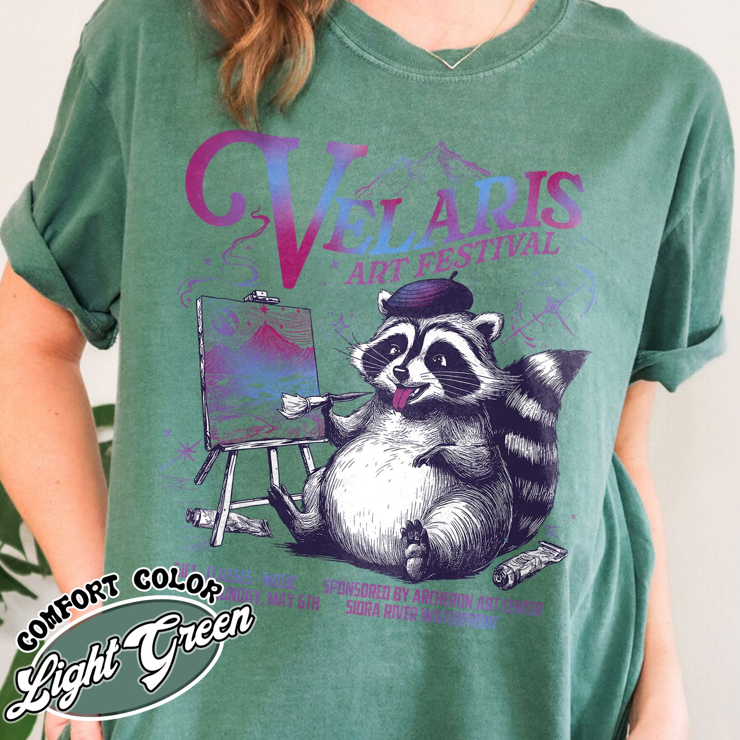 Velaris Art Festival Shirt,Velaris Acotar Shirt,Night Court,Feyre Archeron,Nesta,Rhysand,Raccoon Drawing Shirt,Bookish Shirt,Velaris Shirt