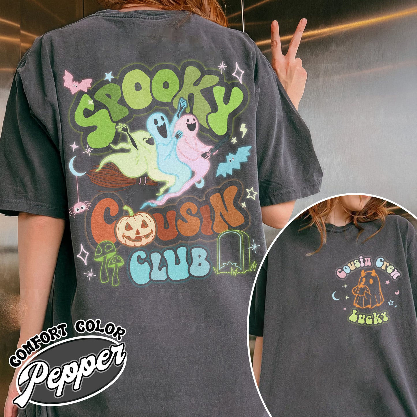 Custom Cousin Crew Shirt, Spooky Cousin Club Shirt, Custom Cousin Halloween Crew, Cousin Crew Youth Shirt, Personalized Cousin Crew Kids Shirt