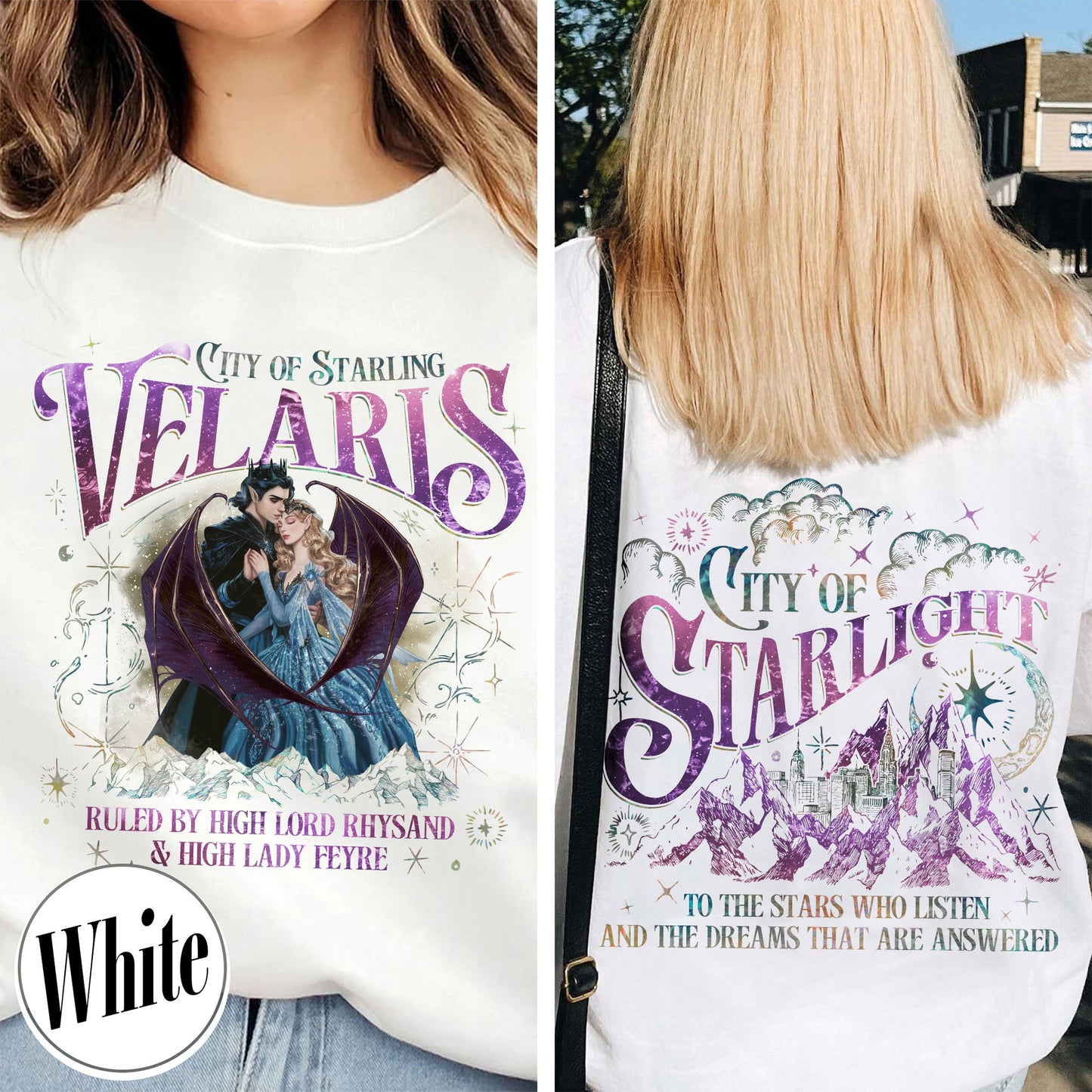 Velaris Acotar Sweatshirt, Velaris City of Starlight Sweatshirt, Feyre and Rhysand Sweatshirt