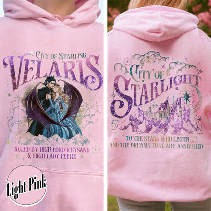 Velaris Acotar Hoodie, Velaris City of Starlight Hoodie, Feyre and Rhysand Hoodie