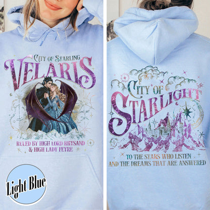 Velaris Acotar Hoodie, Velaris City of Starlight Hoodie, Feyre and Rhysand Hoodie