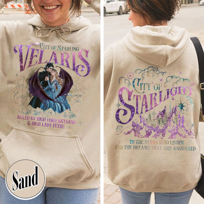 Velaris Acotar Hoodie, Velaris City of Starlight Hoodie, Feyre and Rhysand Hoodie