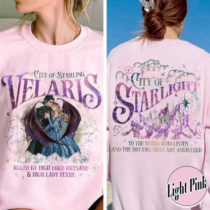 Velaris Acotar Sweatshirt, Velaris City of Starlight Sweatshirt, Feyre and Rhysand Sweatshirt