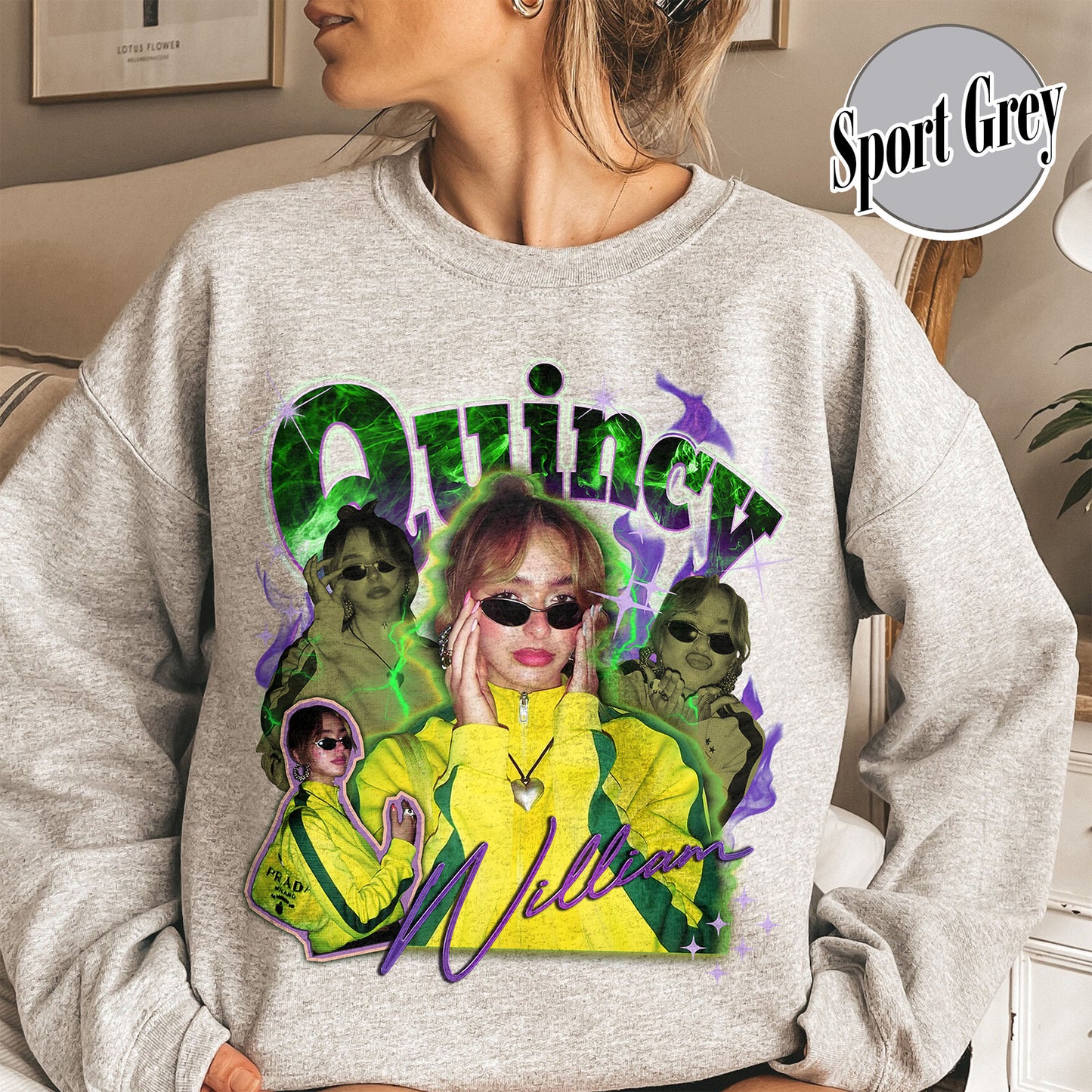 Custom Halloween Bootleg Sweatshirt, Retro Custom Bootleg Rap Sweatshirt, Custom Bootleg Your Photo