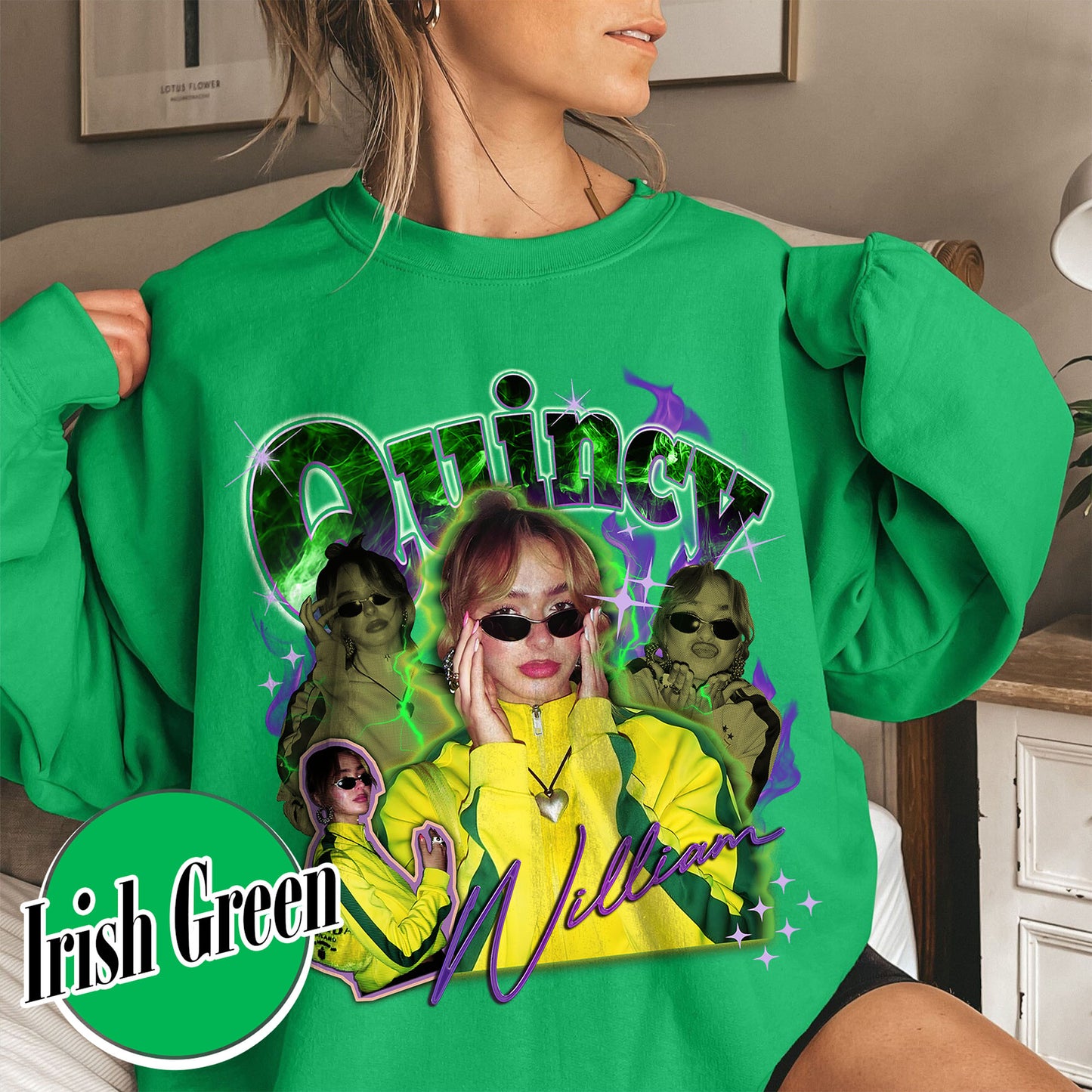 Custom Halloween Bootleg Sweatshirt, Retro Custom Bootleg Rap Sweatshirt, Custom Bootleg Your Photo