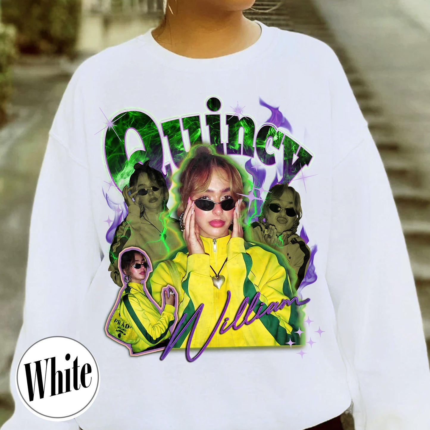 Custom Halloween Bootleg Sweatshirt, Retro Custom Bootleg Rap Sweatshirt, Custom Bootleg Your Photo