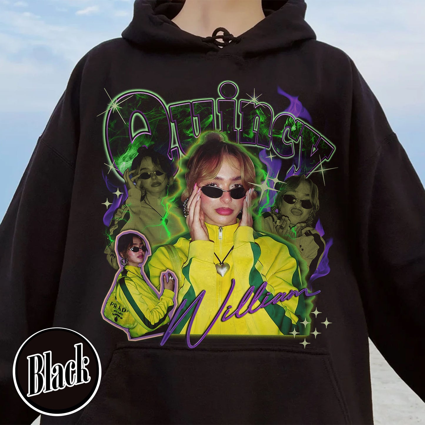 Custom Halloween Bootleg Hoodie, Retro Custom Bootleg Rap Hoodie, Custom Bootleg Your Photo