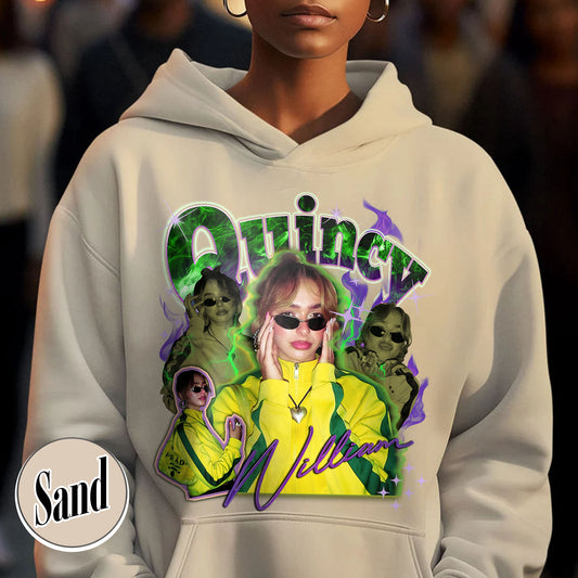 Custom Halloween Bootleg Hoodie, Retro Custom Bootleg Rap Hoodie, Custom Bootleg Your Photo