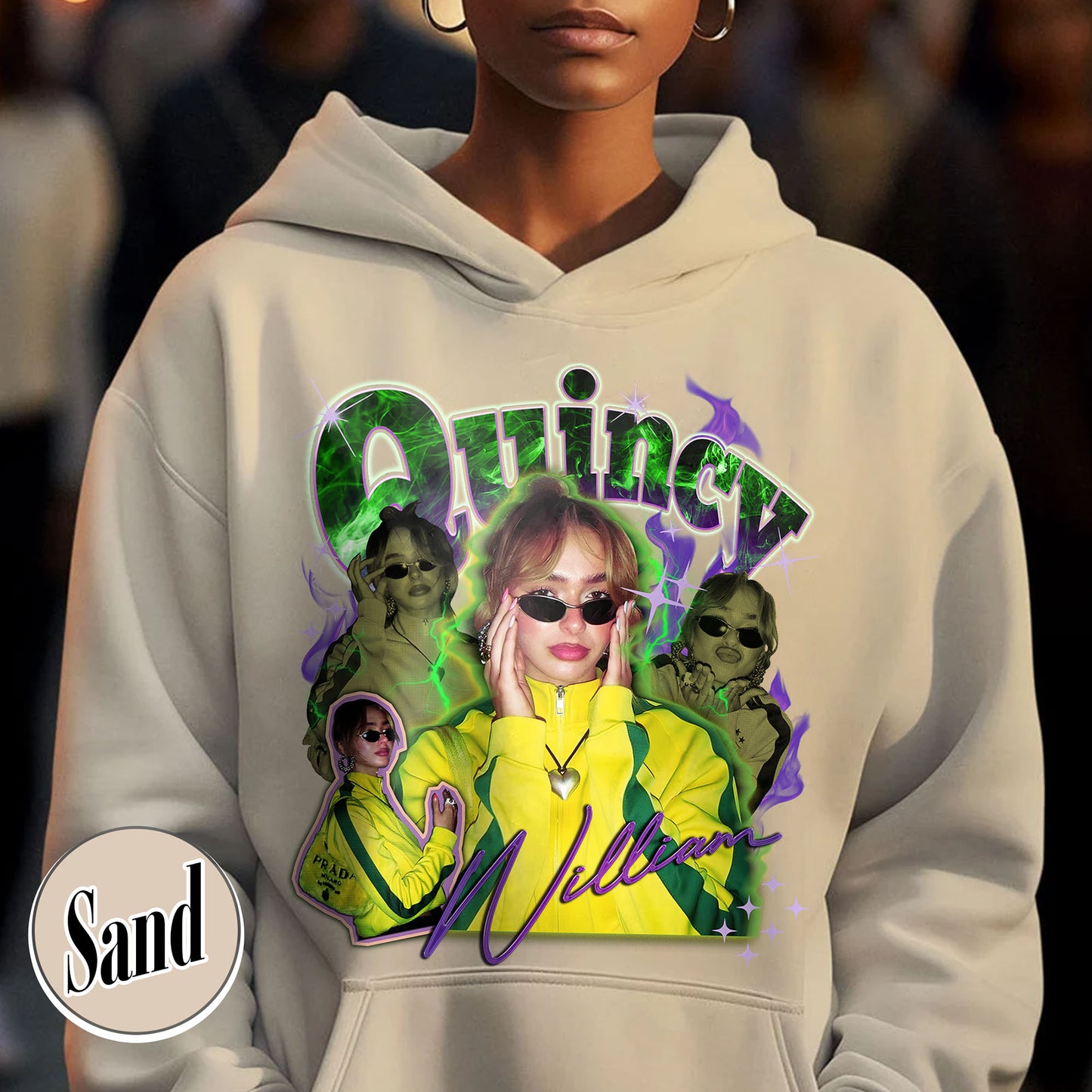 Custom Halloween Bootleg Hoodie, Retro Custom Bootleg Rap Hoodie, Custom Bootleg Your Photo