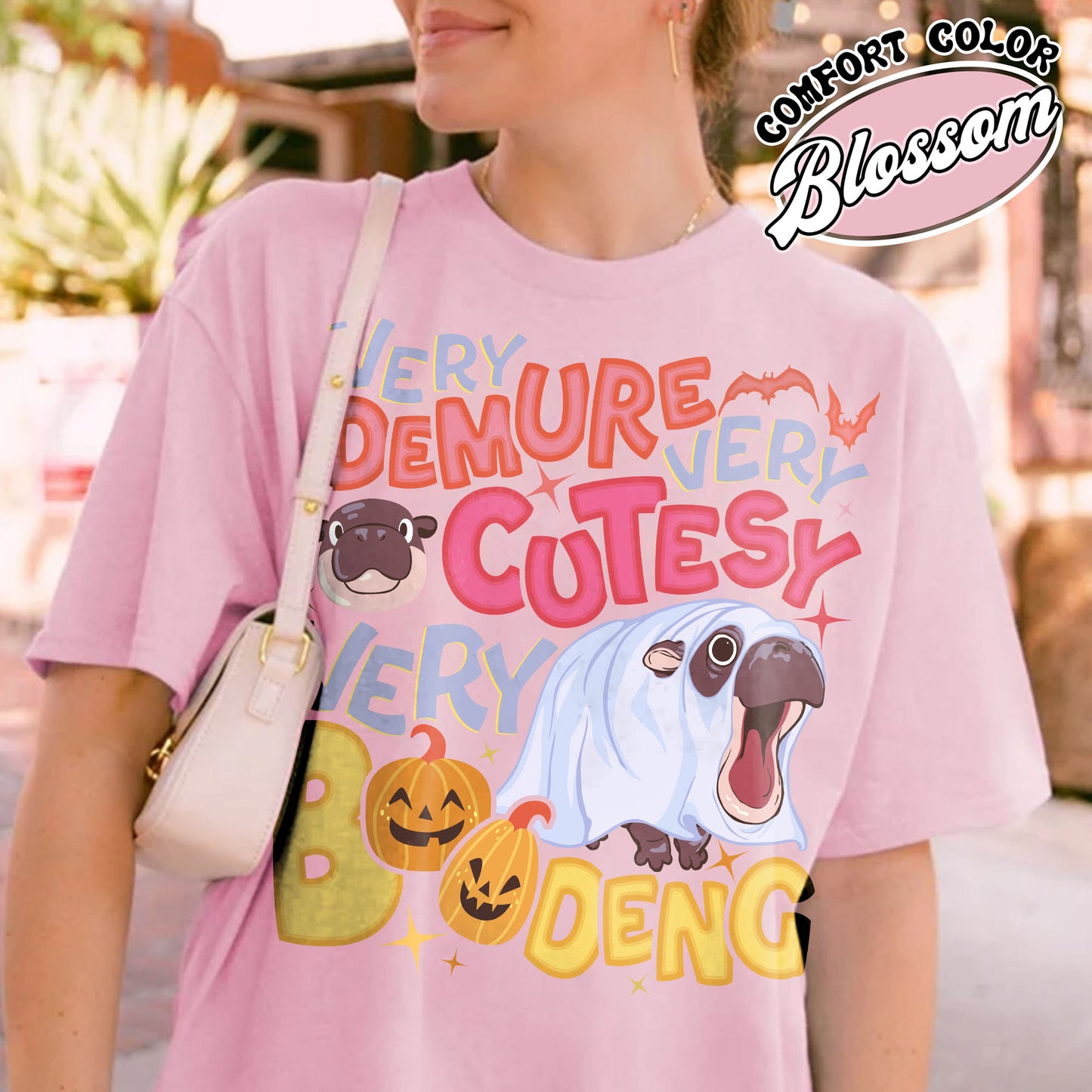 Very Demure Very Cutesy Very Boo Deng Shirt, Baby Hippo Moo Deng Shirt, Boo Deng Shirt, Moo Deng Shirt, Moo Deng Halloween Shirt, Hippo Lover