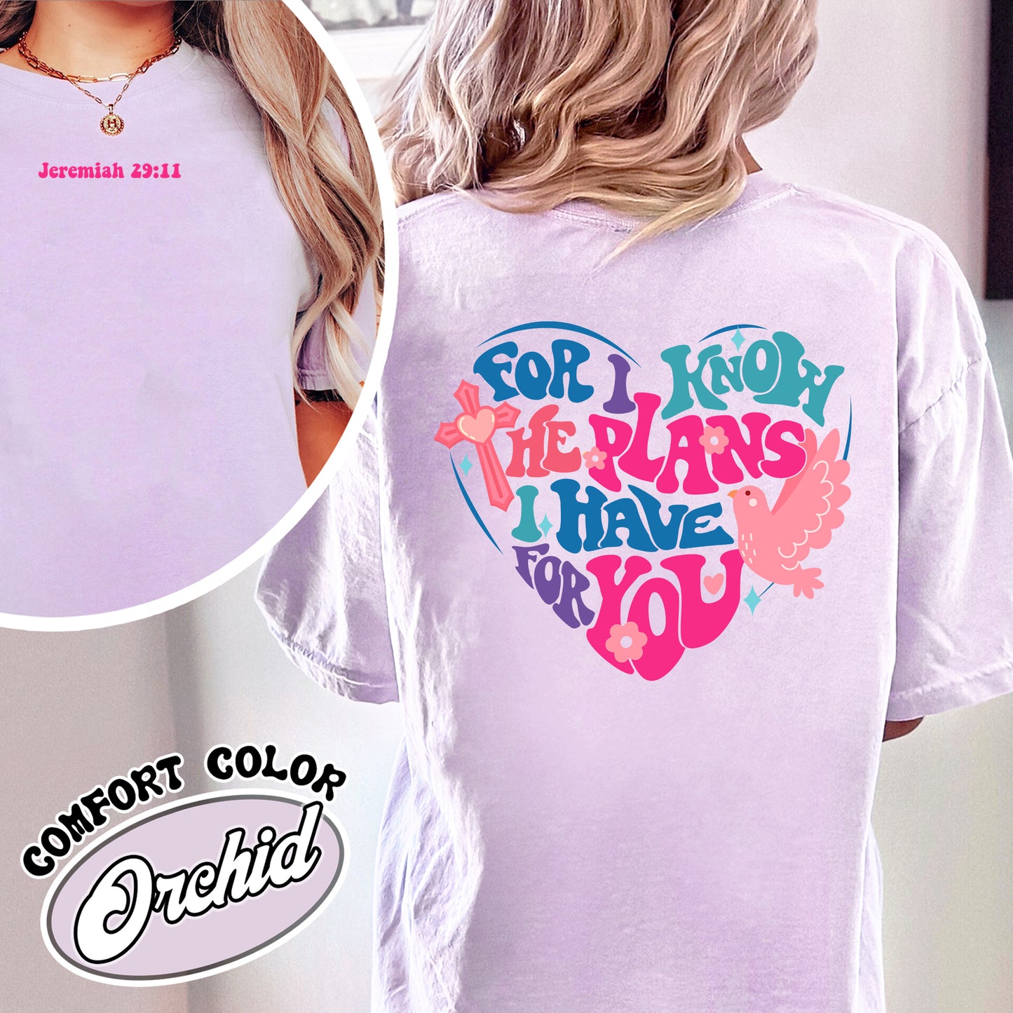 Christian Comfort Color Shirt, Jeremiah 29:11 Shirt, Bible Verse For I Know the Plans I Have For You Shirt