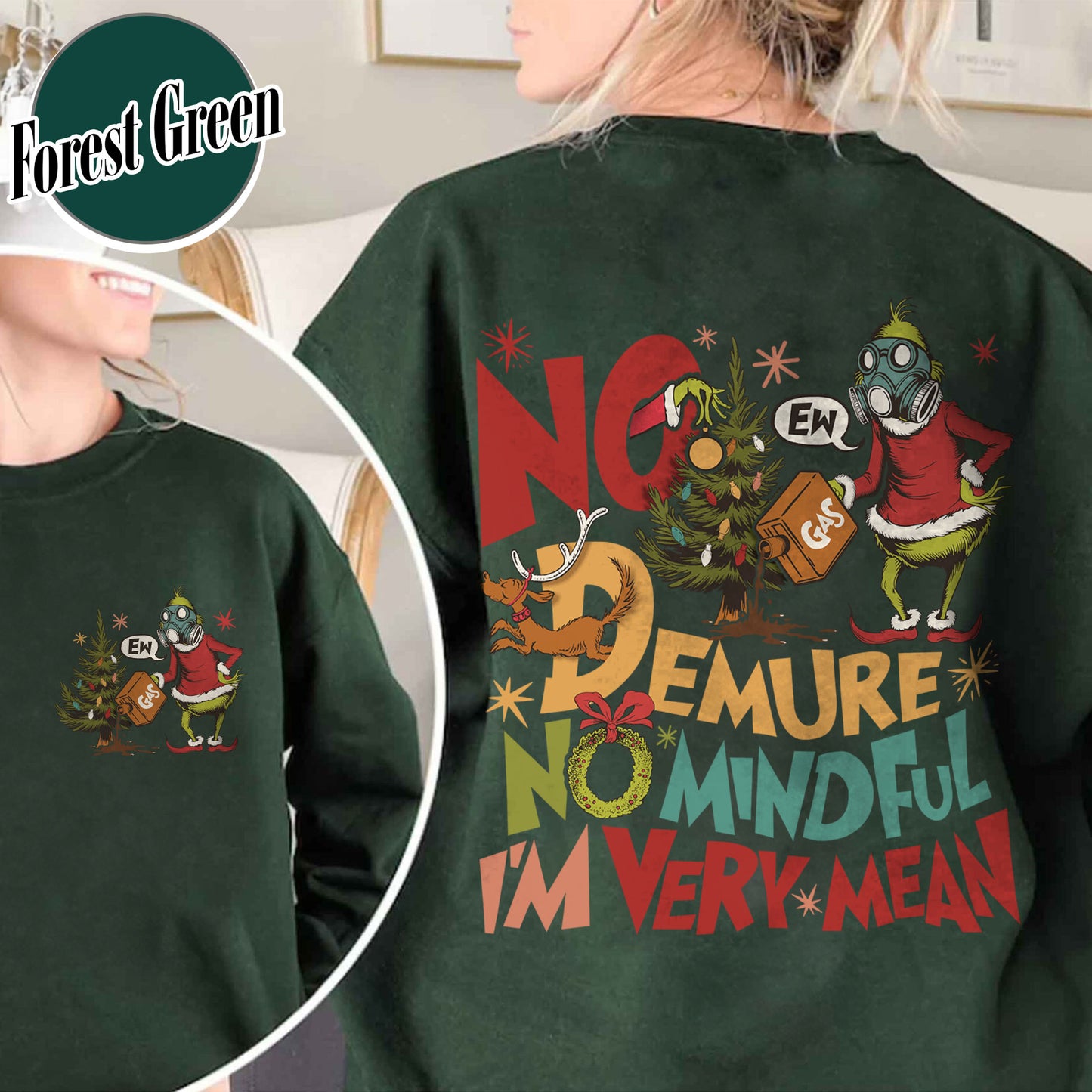 Christmas Sweatshirt, Funny Christmas Tree, Holiday Sweatshirt, Ew People Sweatshirt, Christmas Movie Watching Sweatshirt, Im Fine Everything Is Fine Christmas Sweatshirt