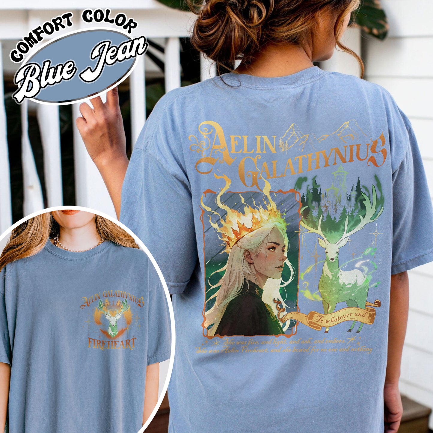 Aelin Galathynius Fireheart Shirt, Aelin Galathynius Shirt, Tog Shirt, Fireheart Queen Aelin Shirt, Fireheart Shirt, Terrasen to Whatever End