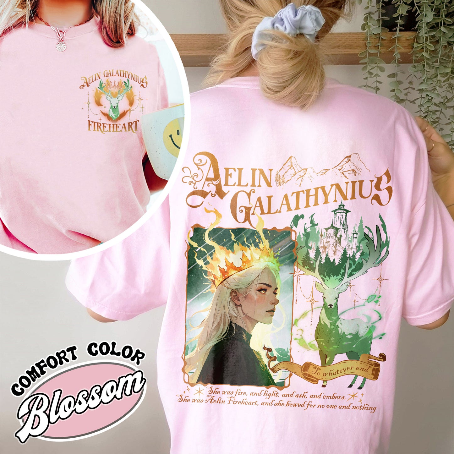 Aelin Galathynius Fireheart Shirt, Aelin Galathynius Shirt, Tog Shirt, Fireheart Queen Aelin Shirt, Fireheart Shirt, Terrasen to Whatever End