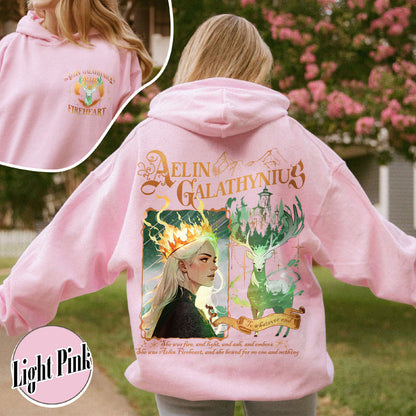 Aelin Galathynius Fireheart Hoodie, Aelin Galathynius Hoodie, Tog Hoodie, Fireheart Queen Aelin Hoodie, Fireheart Hoodie, Terrasen to Whatever End