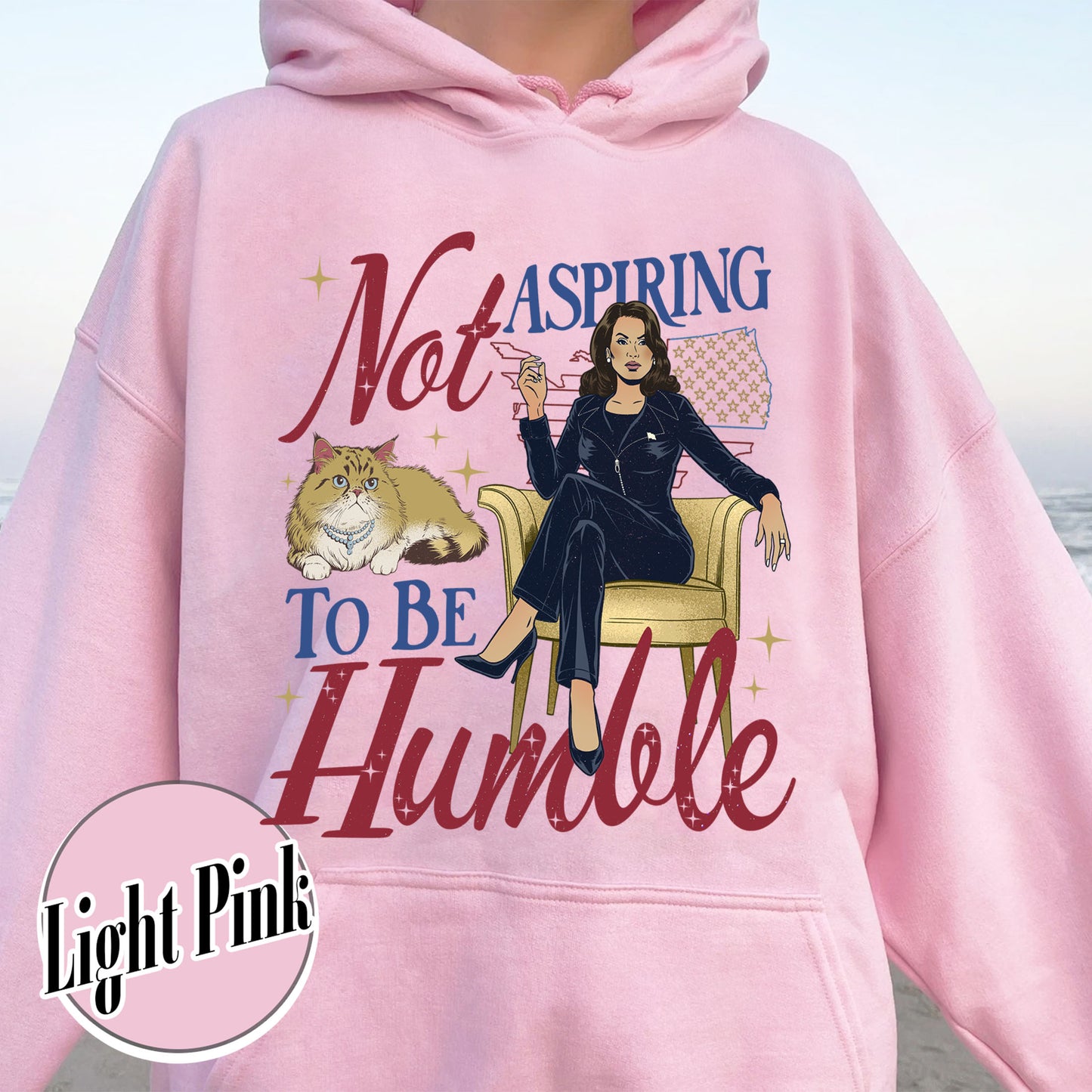 Support Women Right Hoodie, Not Aspiring To Be Humble Hoodie, Feminist Hoodie, Girl Power Hoodie, Madam President Hoodie, Women Empowerment Hoodie