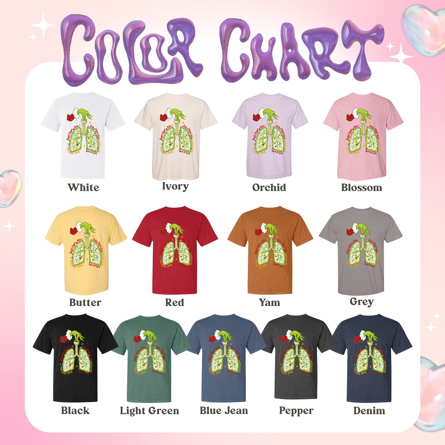 Christmas Nurse Shirt, Lung Cancer Team Shirts, Medical Student Shirt, Lung Anatomy Shirt, Lung Christmas Lights Shirts, Custom Lung Crew Shirt