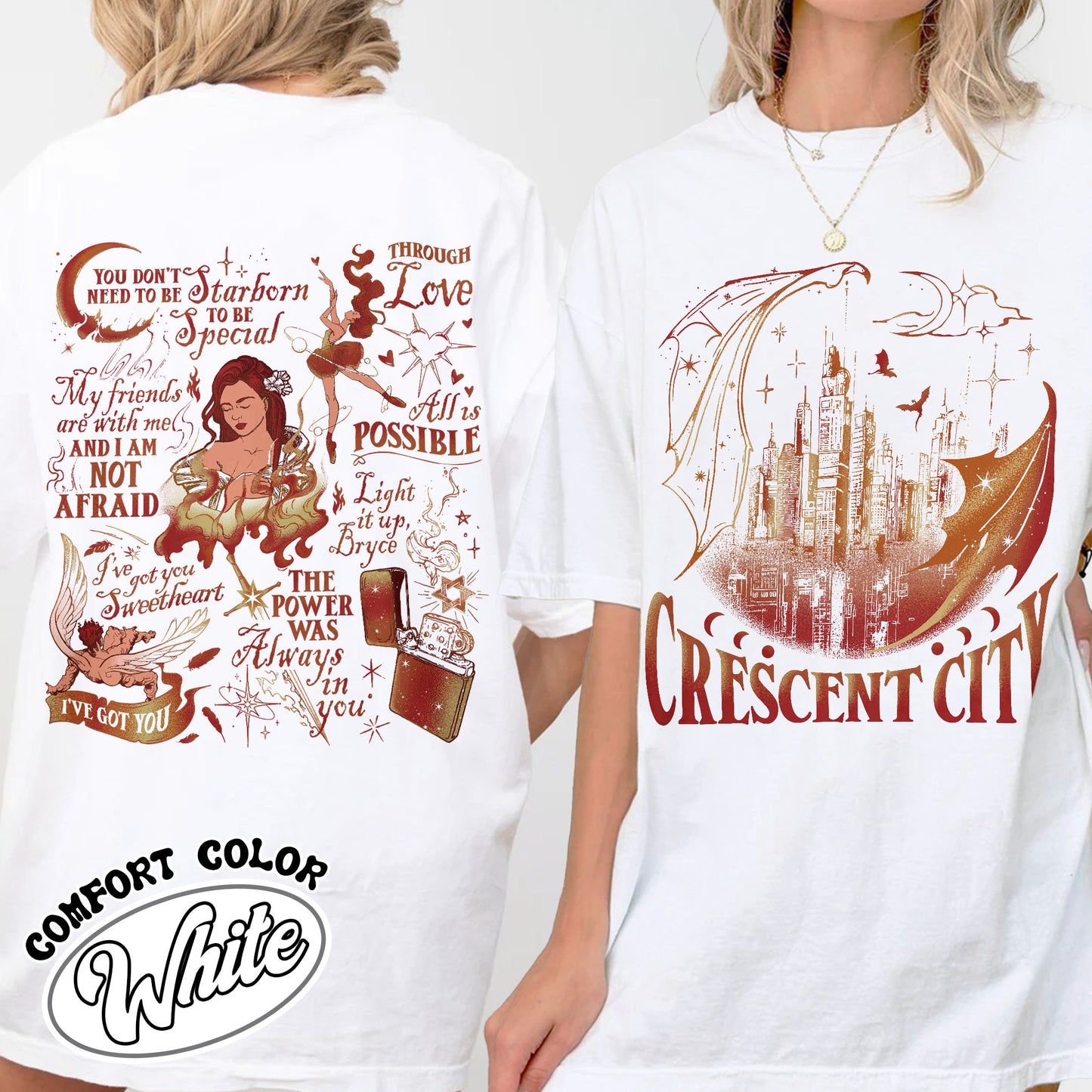 Crescent City T Shirts, Lunathion Crescent City Shirt, Light It Up Crescent City, Bookworm Shirt, Book Shirt, Bookish Shirt, Book Club Shirt